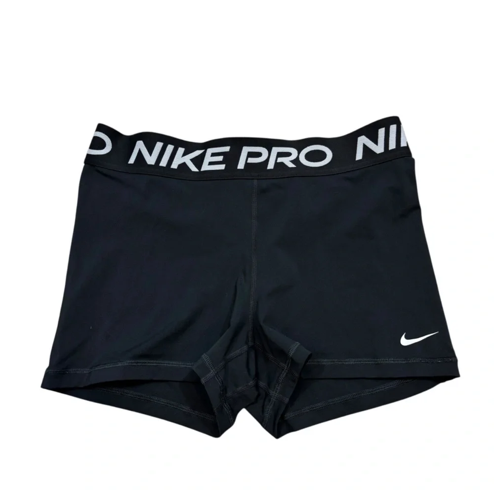 Ladies Nike Pro Dri-Fit Black‎ Compression Shorts Size Large